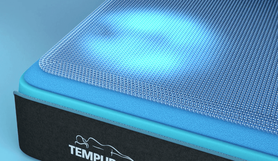 Illustration showing the cooling effects of advanced phase change material